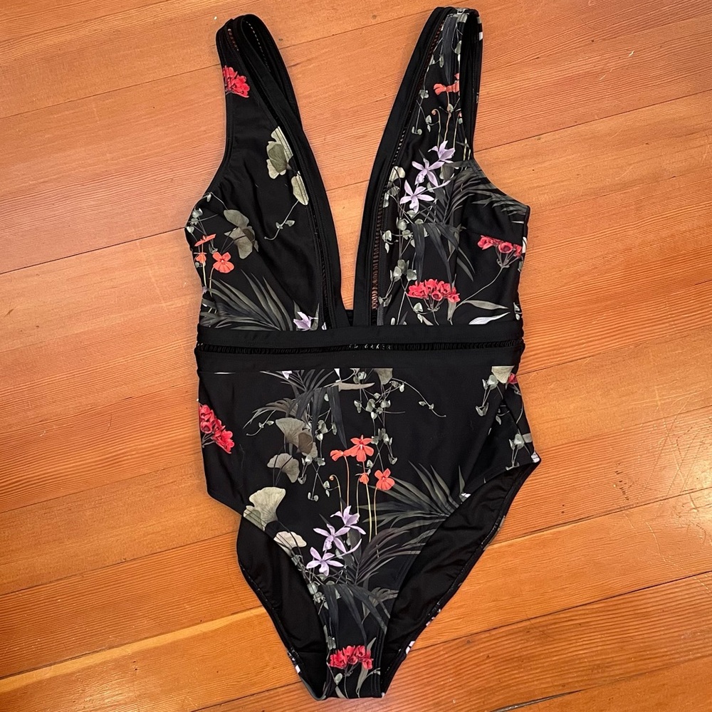 NWT Ted Baker Gessie Highland Plunge One Piece Swimsuit - Picture 14 of 16